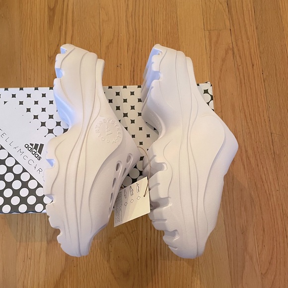 ADIDAS By STELLA MCCARTNEY White Clogs - Women’s Size 9 - New In Box - Picture 6 of 10